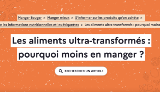 Quelques exemples d’aliments peu transformés et ultra-transformés